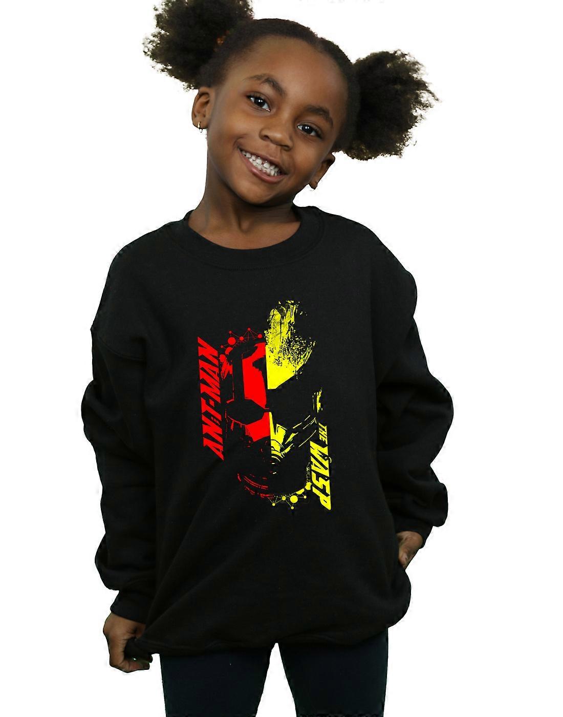 Marvel Girls Ant-Man And The Wasp Split Face Sweatshirt