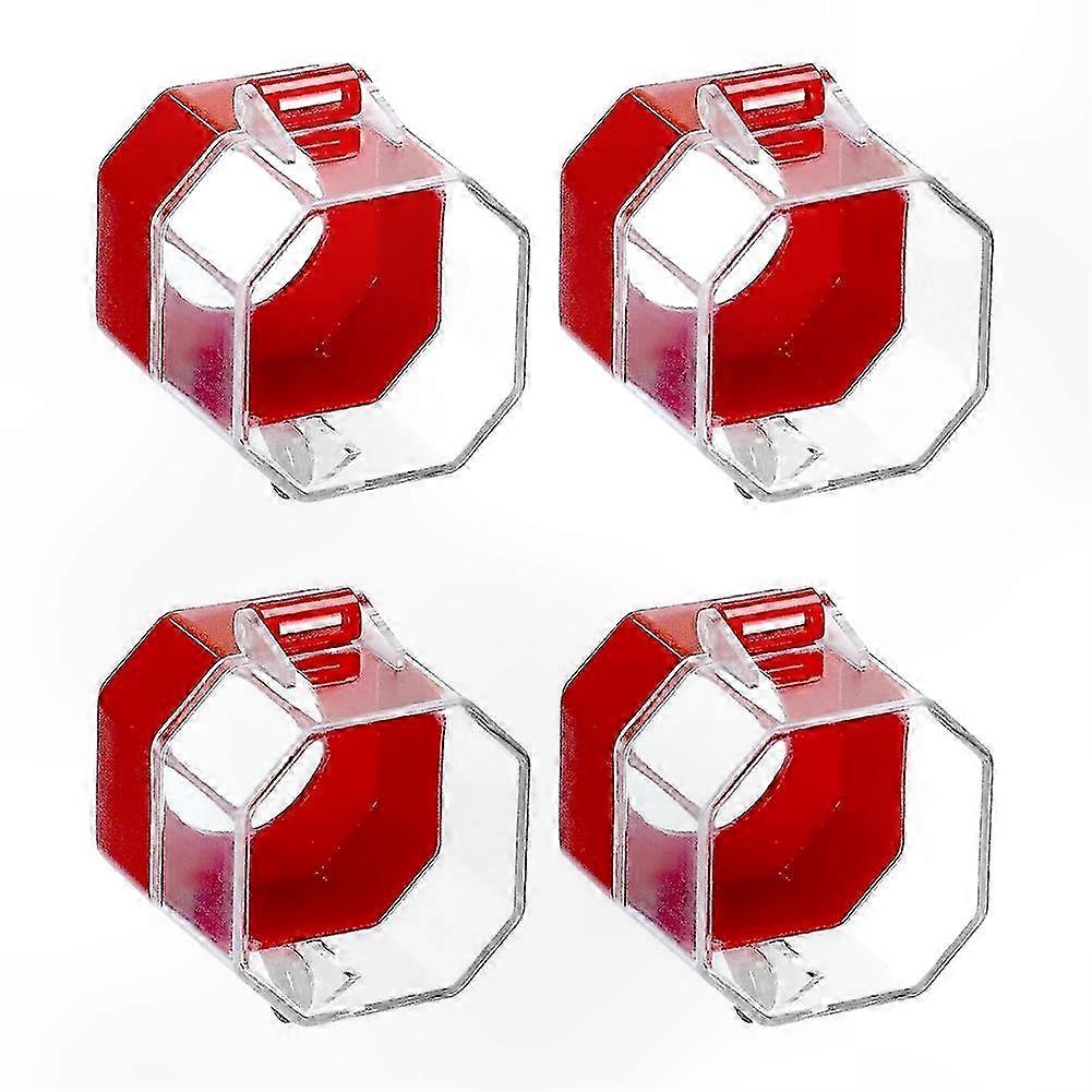 4-Pack Emergency Switch Cover, Durable Plastic Protector for Toggle and Push Button Lockout Devices