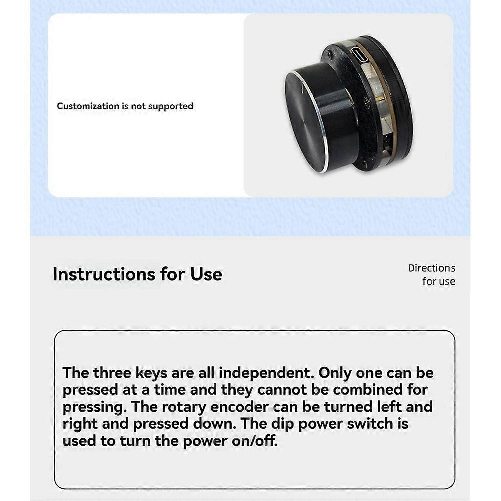 USB Wireless Volume Control Knob External Media Adjustment Controller with RGB Light for Android System PC Multimedia