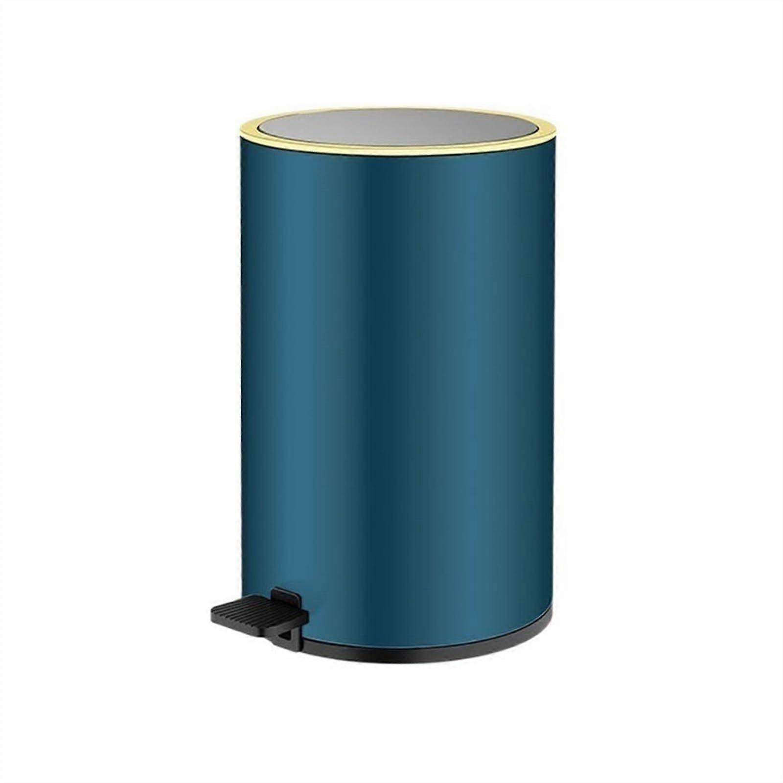 Pedal Trash Can with Hands Lid, Modern Compact Kitchen Garbage Bin for Bathroom and Office