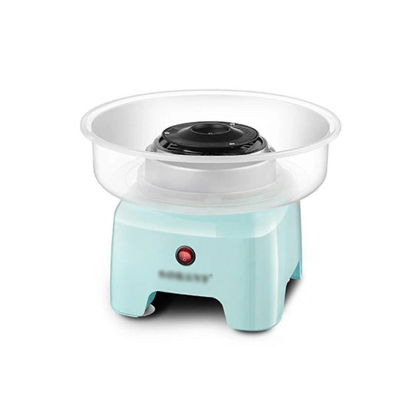 Electric Cotton Candy Maker for Kids, Quick Sugar Loading, Durable PP, Compact Green Design