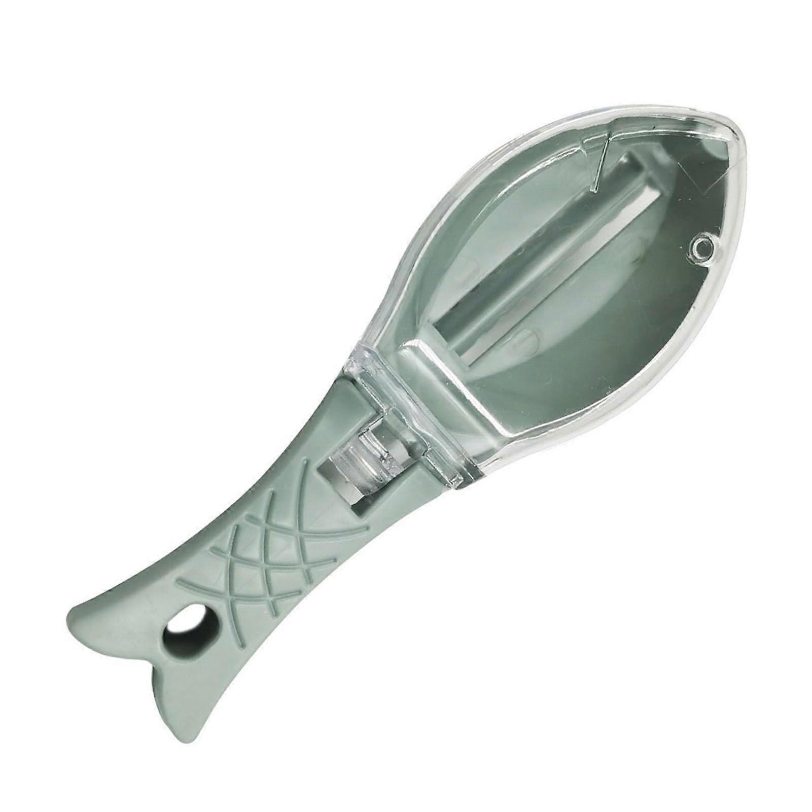 Fish Scale Remover with Lid Easy to Use Mess Fish Scaler Tool for Home Kitchen
