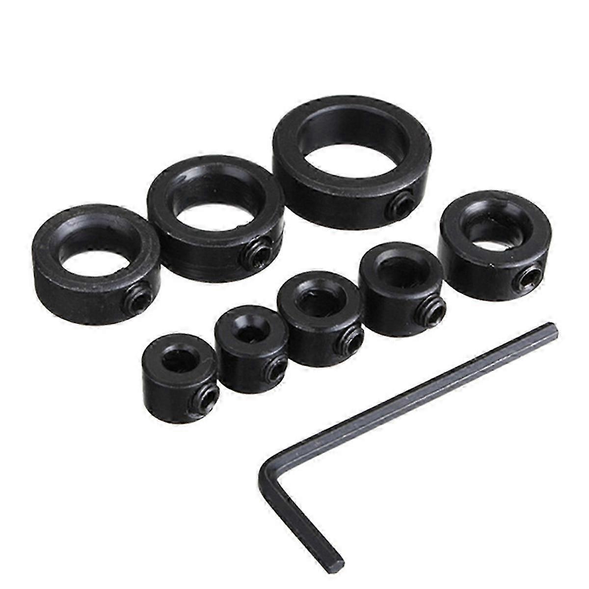Drill Stop Bit Collar Set 3-16mm with Hex Wrench Bit Limit Ring Twist Drill Positioning Ring Tool Ac