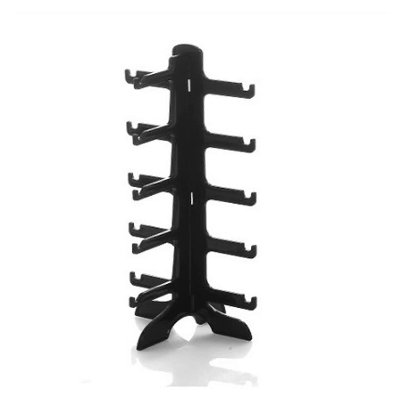 Glasses Display Stand 5 Layer PVC Sunglasses Organizer with Clear Vertical Storage Rack