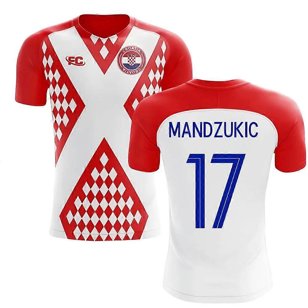 2018-2019 Croatia Fans Culture Home Concept Shirt (Mandzukic 17)