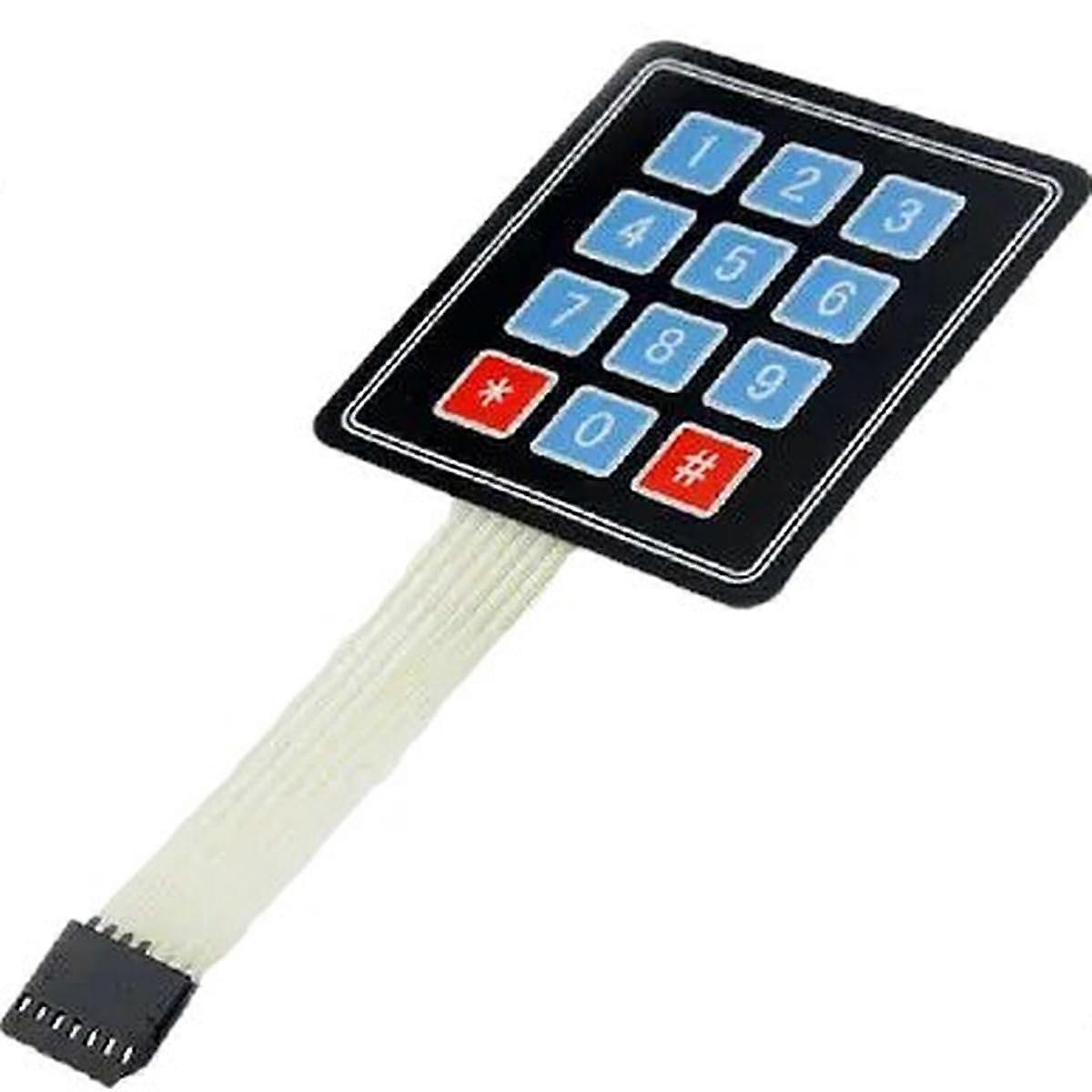 5Pcs 4x3 Matrix 12 Key Membrane Keypad Numeric Keyboard for Arduino DIY Electronics