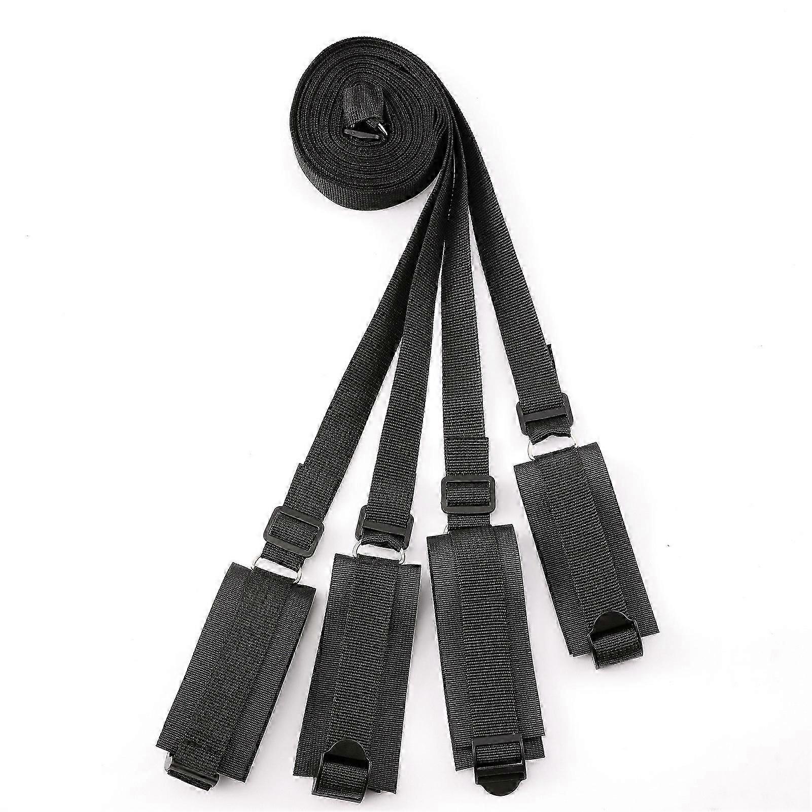 4PCS Adjustable Binding Straps Nylon Wrist Ankle  Strap Set Bed Sleeping Straps