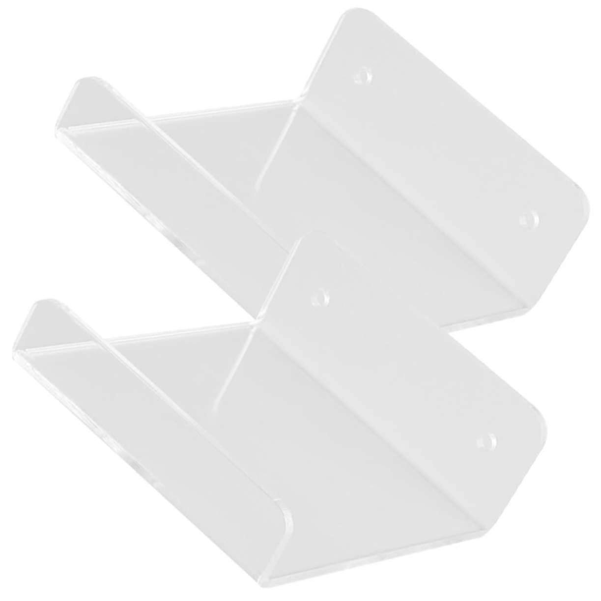 Wall Mount Projector Shelf and Router Holder, Space Saving Clear Floating Shelf for Home Theater