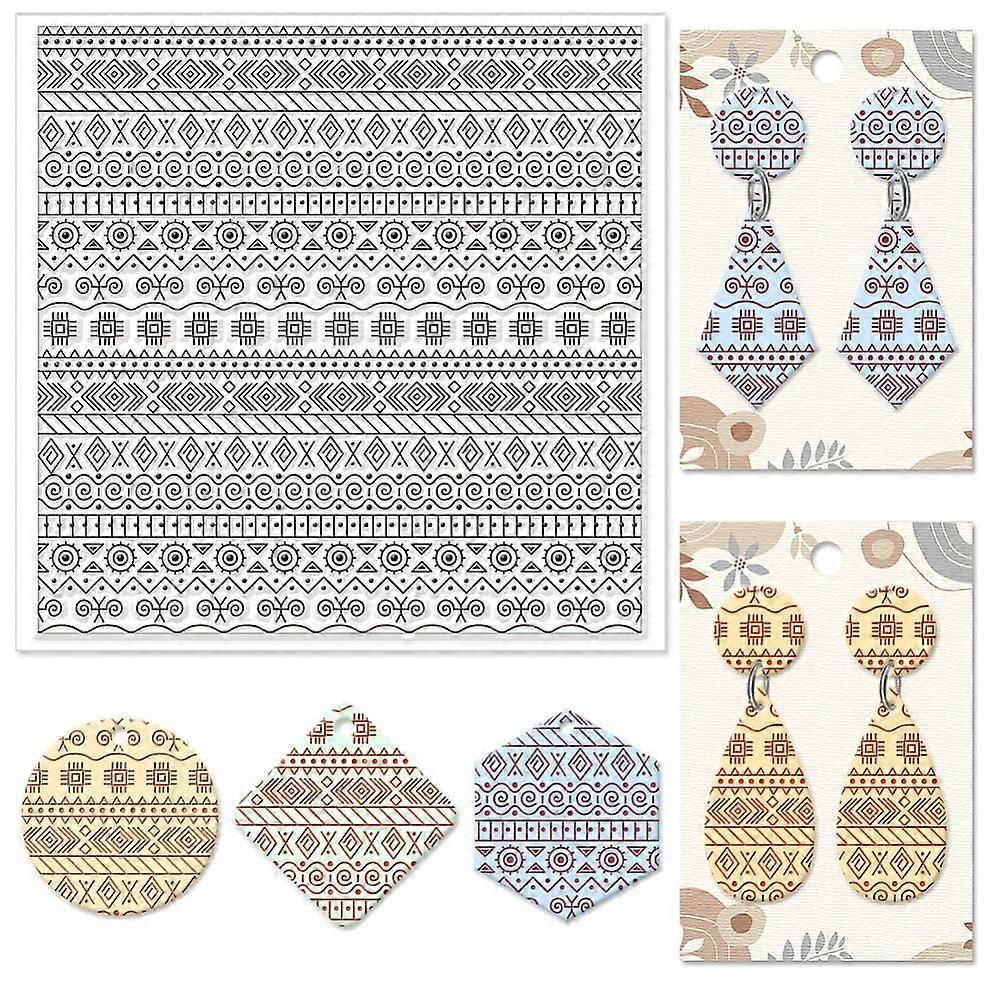 Silicone Clay Texture Mat Clay Modeling Pattern Pad Floral 140x140x3mm