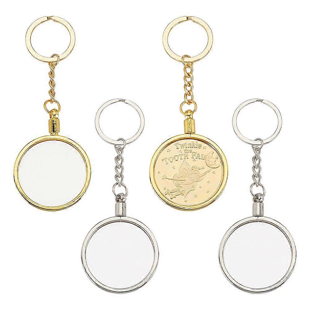 4pcs 2 colors Plastic Keychain Mixed color 11.8cm