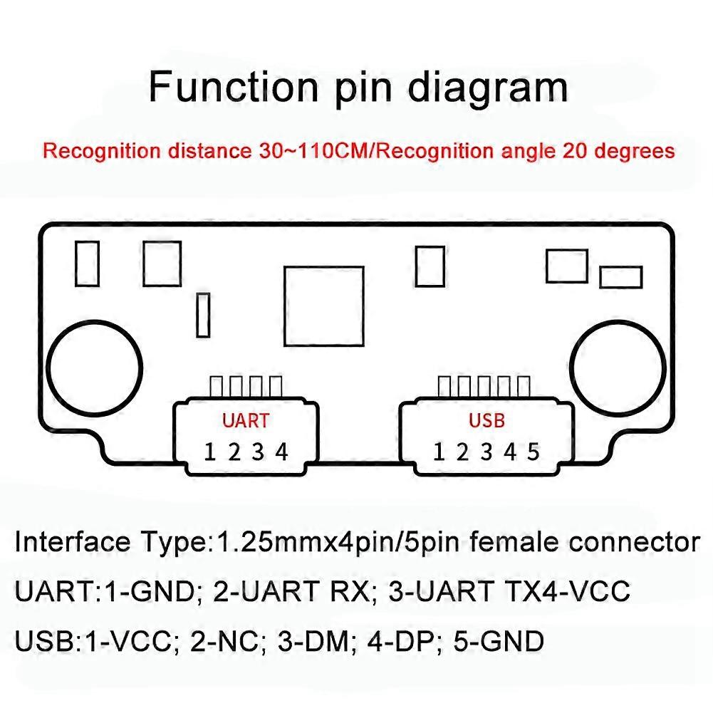 Face Recognition Module FM225 3D Face Recognition Camera with Live Detection AI Smart Offline Serial Communication