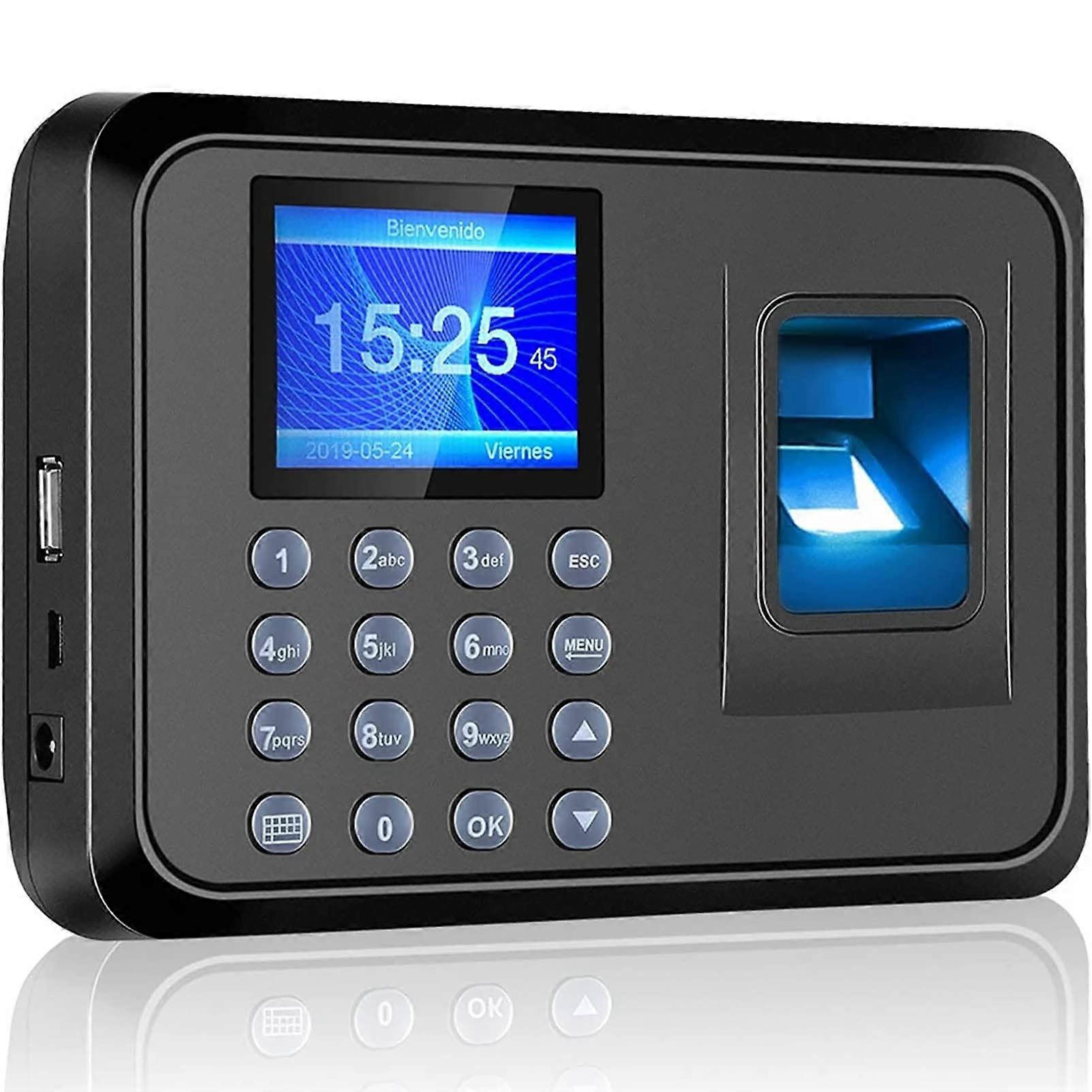 Fingerprint Time Attendance Machine with Fast Recognition, USB Export, IP54, Small Business Use