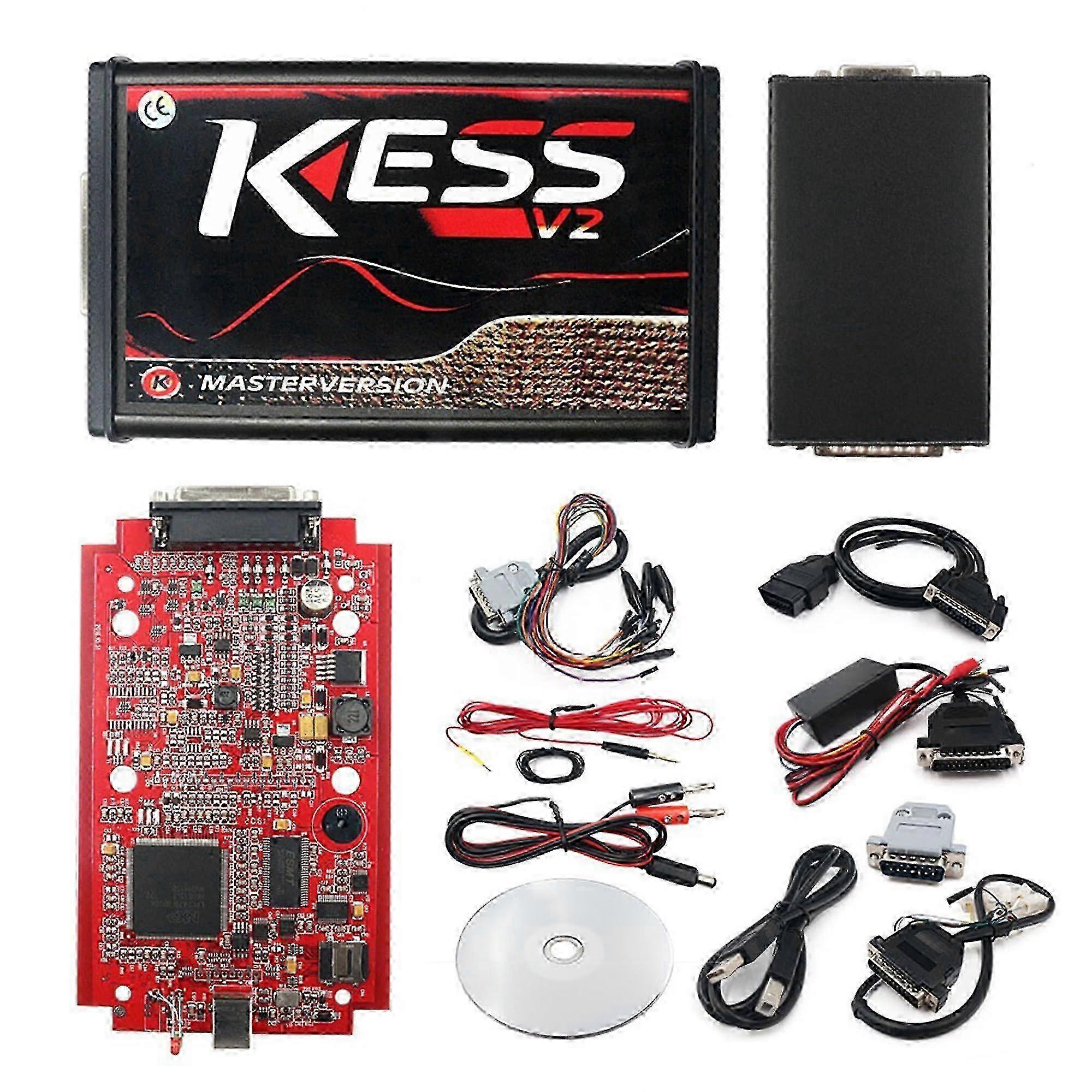 V5.017 Red PCB Online No Token Restrictions Supports 140 Protocols OBD2 ECU Tuning Kit