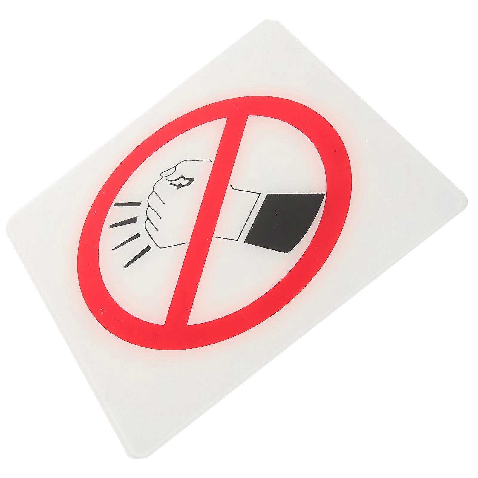 Public No Knocking Sign Acrylic Indicator for Wall