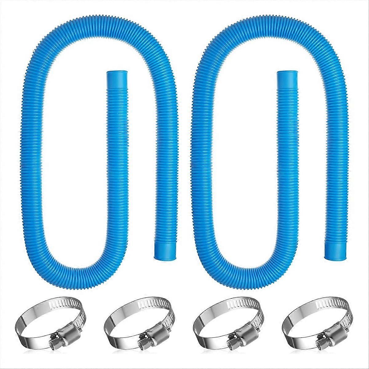 2 Pack Pool Hoses for Above Ground Pools, Filter Pump Hose