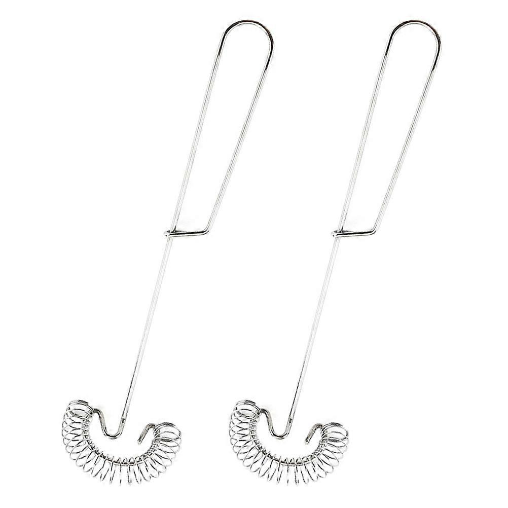 Kitchen Hand Mixer Stainless Steel Whisk for Egg Beating 2Pcs Multifunction