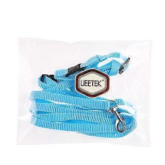 Rabbit Harness Leash Lead for Walking 2Pcs Adjustable Sky-Blue Pet Supplies