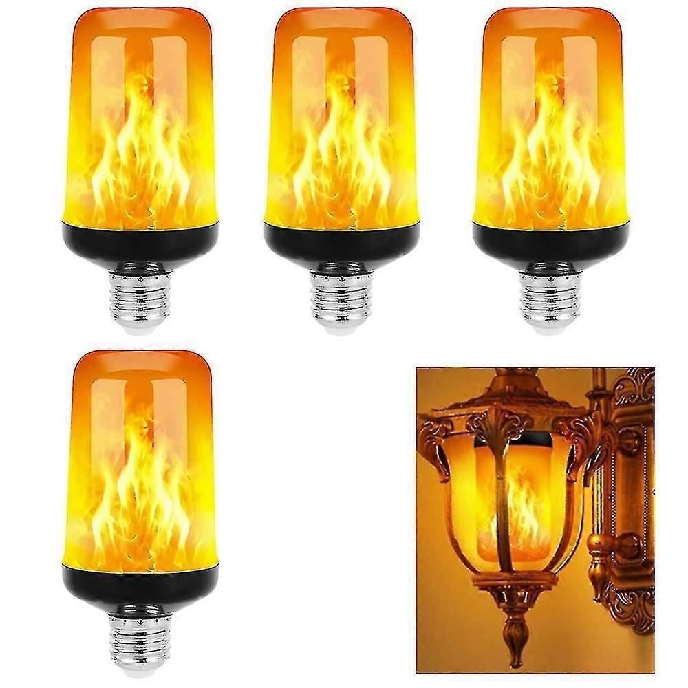 4 Modes Flickering LED Flame Light Bulb, E26/E27 Base, Suitable for Christmas Decorations