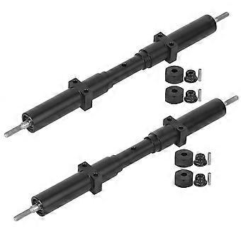 2pcs 1/10 Scale RC Truck Axles Set, Durable Metal Rear Axles for Tamiya Tractor and Trailer