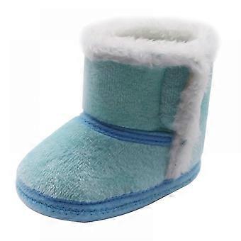Botas de algodão para bebês (menina e menino), sapatos casuais para primeiros passos, recém-nascidos, fofas, com sola macia e antiderrapante.
