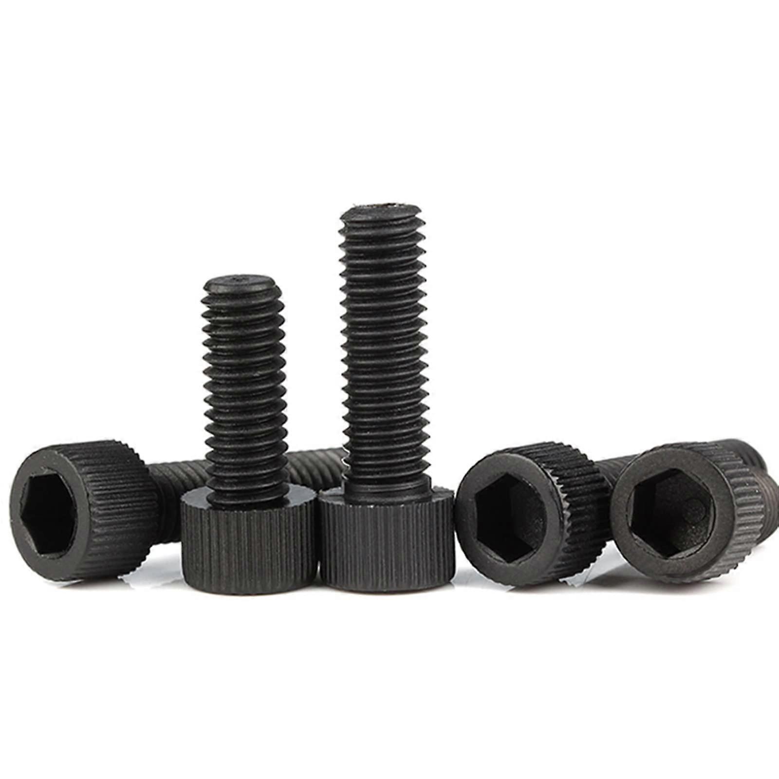 Black Nylon Screws 4mm Hexagon Socket Bolts for Electrical Insulation and Versatile Projects