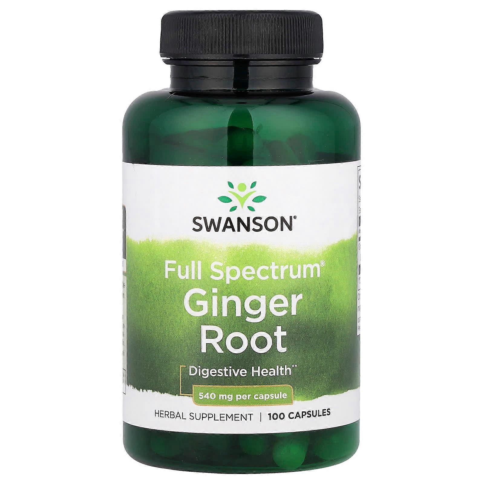 Swanson, Spectrum Ginger Root, 540 mg, 100 Capsules