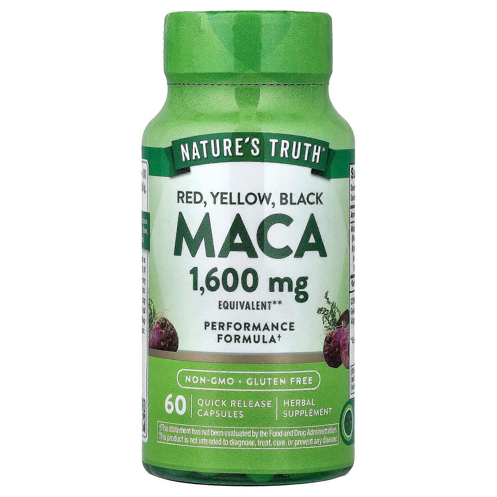 Nature's Truth, Maca, 1,600 mg, 60 Quick Release Capsules