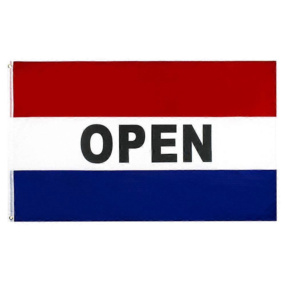 Open Flag Business Banner for Store Opening 2Pcs Polyester