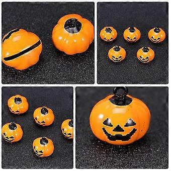 Copper Pumpkin Pet Bells Set for Pets 12Pcs with Safety Quick Release