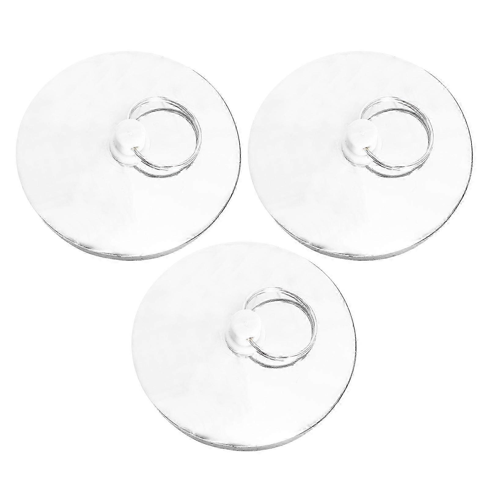 Bathtub Stopper Suction Sink Stopper Practical Drain Plug for 3Pcs