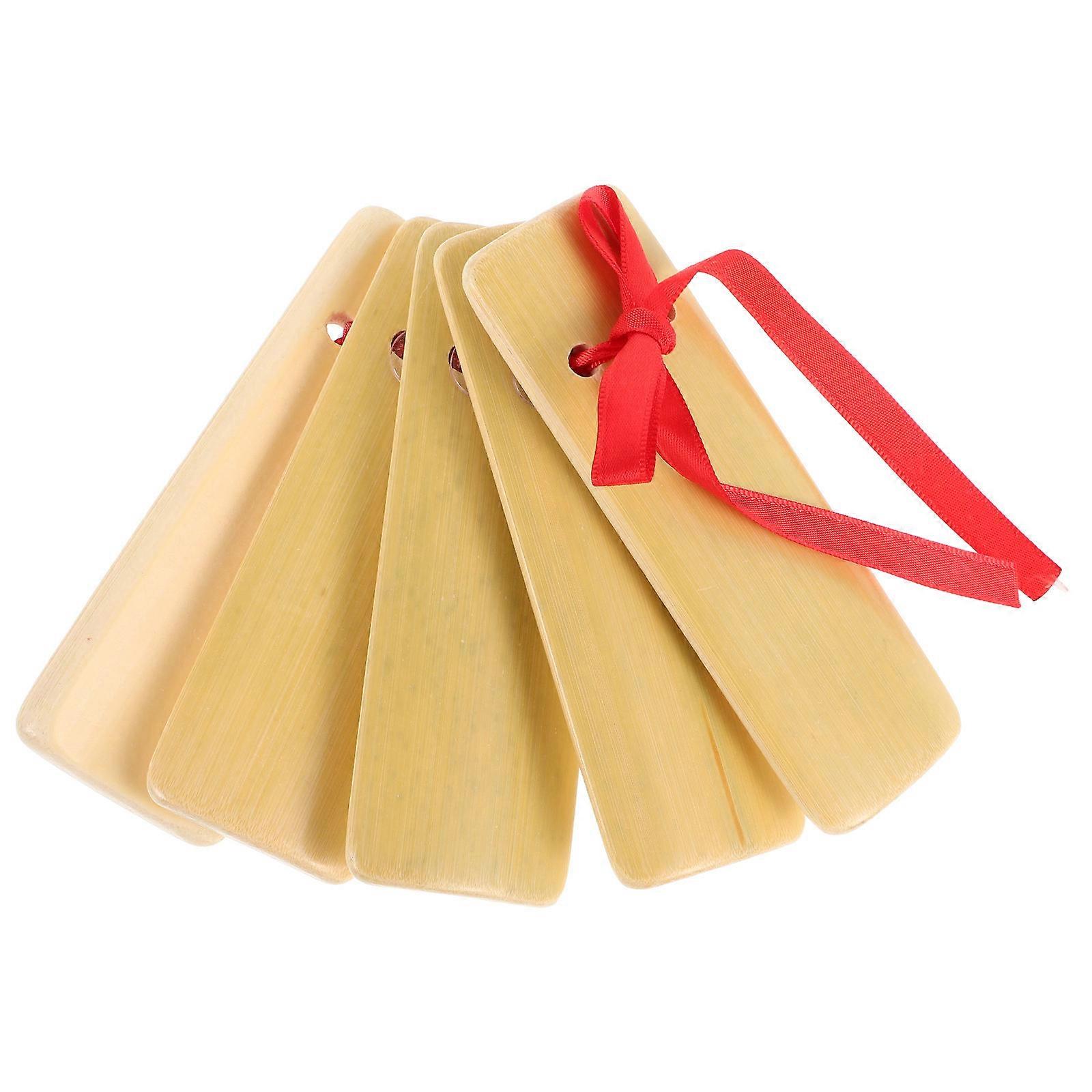 Chinese Allegro Clapper Bamboo Clapper for Stage Performance 5Pcs