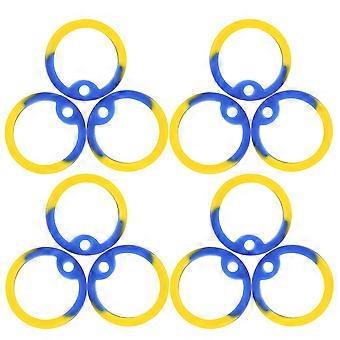 12pcs Dog Tag Silencer Hoops Silicone Dog Name Tag Silencers Mute Rings