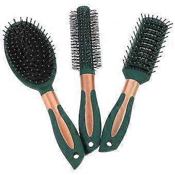 3pcs Massage Comb Curling Combs Detangling Comb Set Air Cushion Hair Brush Comb