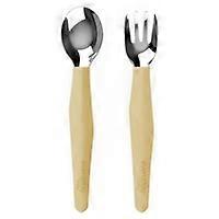 Yellow soft silicone cutlery 1 unit