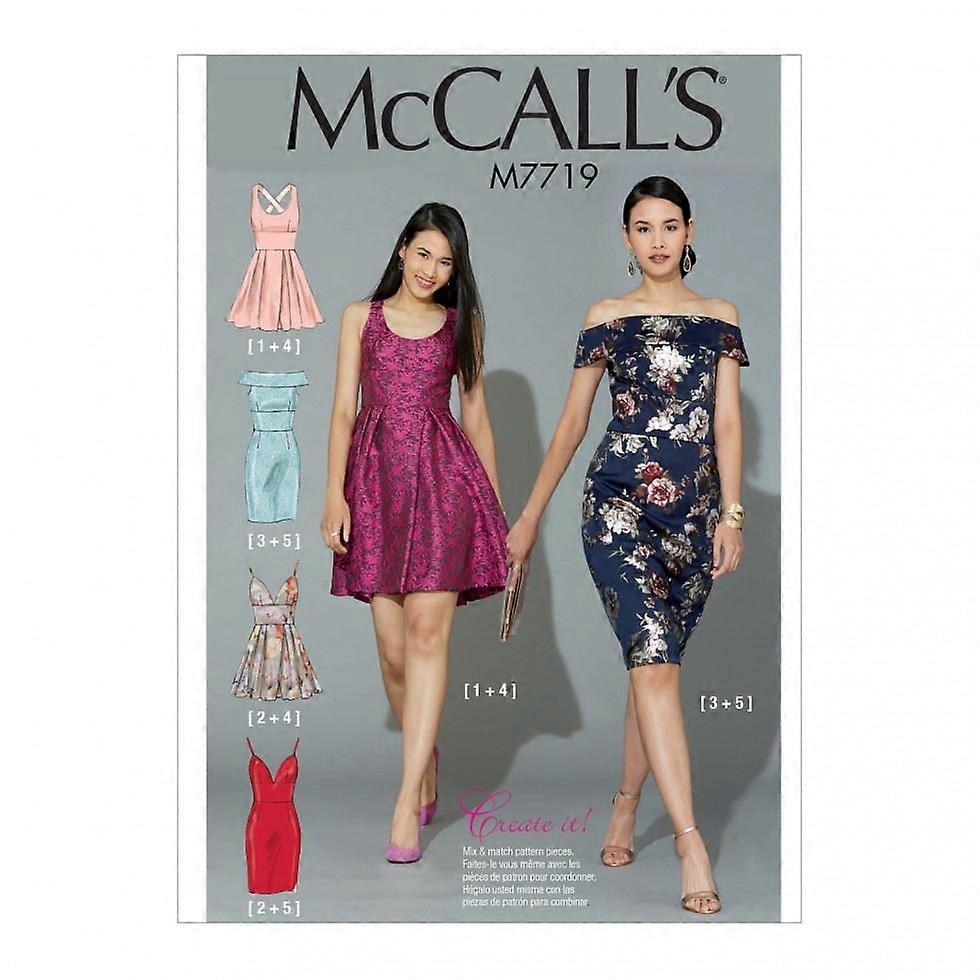 McCalls Sewing Pattern 7719 Women A5 (6-8-10-12-14)