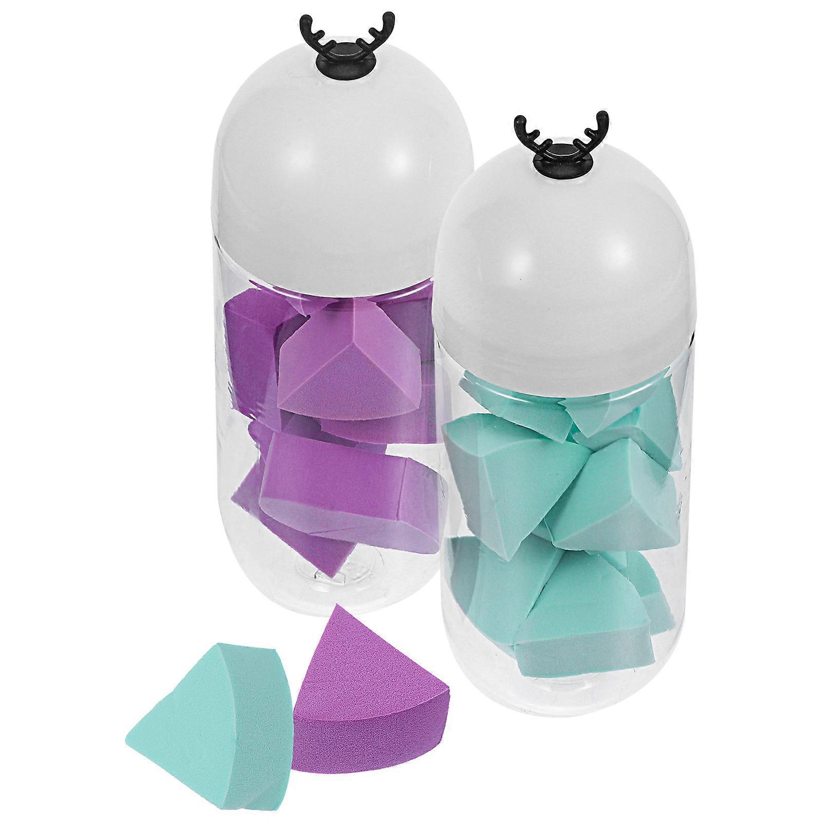 Fan-Shaped Makeup Sponge Foundation Mixing Sponge for Usage