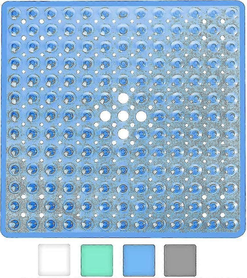 Non-slip Square Bath Mat (blue)-CE