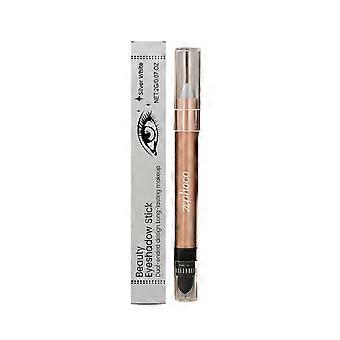 2pcsSilver Star Diamond Double-ended Eyeshadow Stick, Naturally Pigmented with Fine Glitter for Effortless Daily Makeup