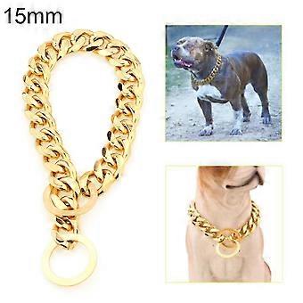 Pet Dog Puppy Stainless Steel Training Choke Chain Collar Necklace Neck Strap