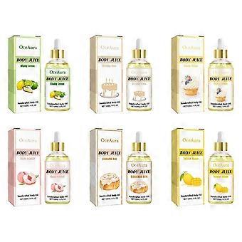 Body Juice Oil, Body Juice Oil Cinnamon Bun, Pfirsich-Körperöl, Kuchen-Körperöl, Körperöl, Feuchtigkeitsspendendes Körperöl Strawberry Shortcake