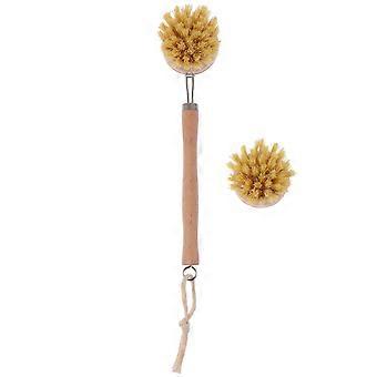 Wooden Cleaning Brush Bath Accessories for Body Massage 2Pcs