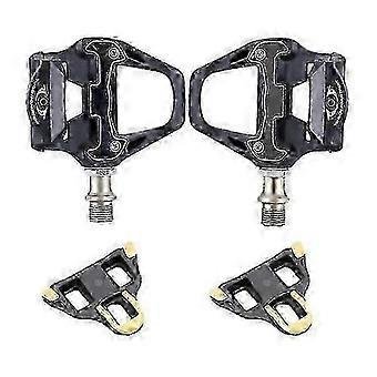 Verstellbare Shimano SPD-SL Fahrradpedale mit SM-SH11 Cleats, Schwarz, 83 x 94 mm