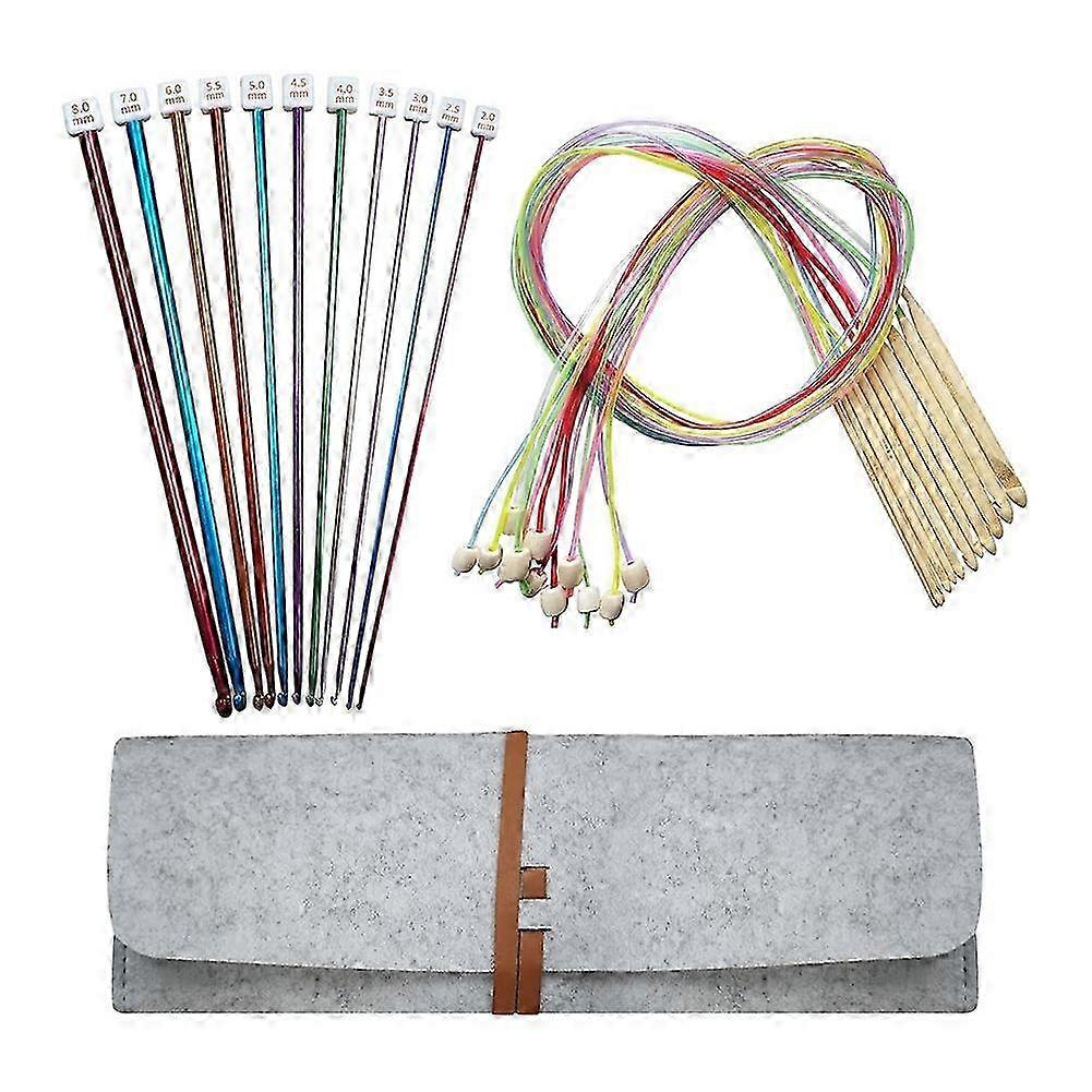 24pcs Tunisian Crochet Hooks Set with Case
