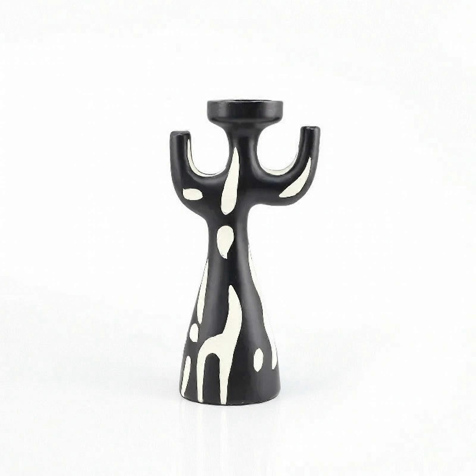 Tree Candlestick Holder Abstract Three-Arm Candelabra Rustic Minimalism