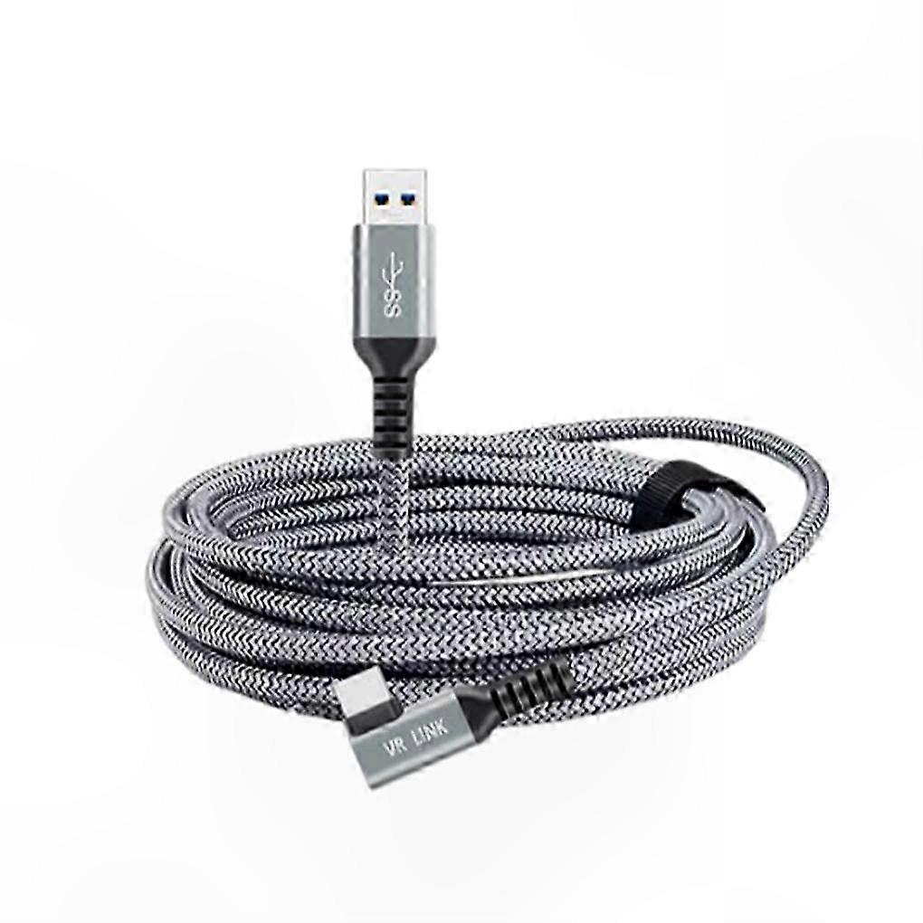 Durable Nylon Woven VR Charging and Data Transfer Cable with Pluggable Connector