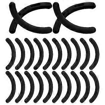 Almofadas de silicone para modelador de cílios, almofadas de borracha macia para substituição, 96 unidades, encaixe universal.