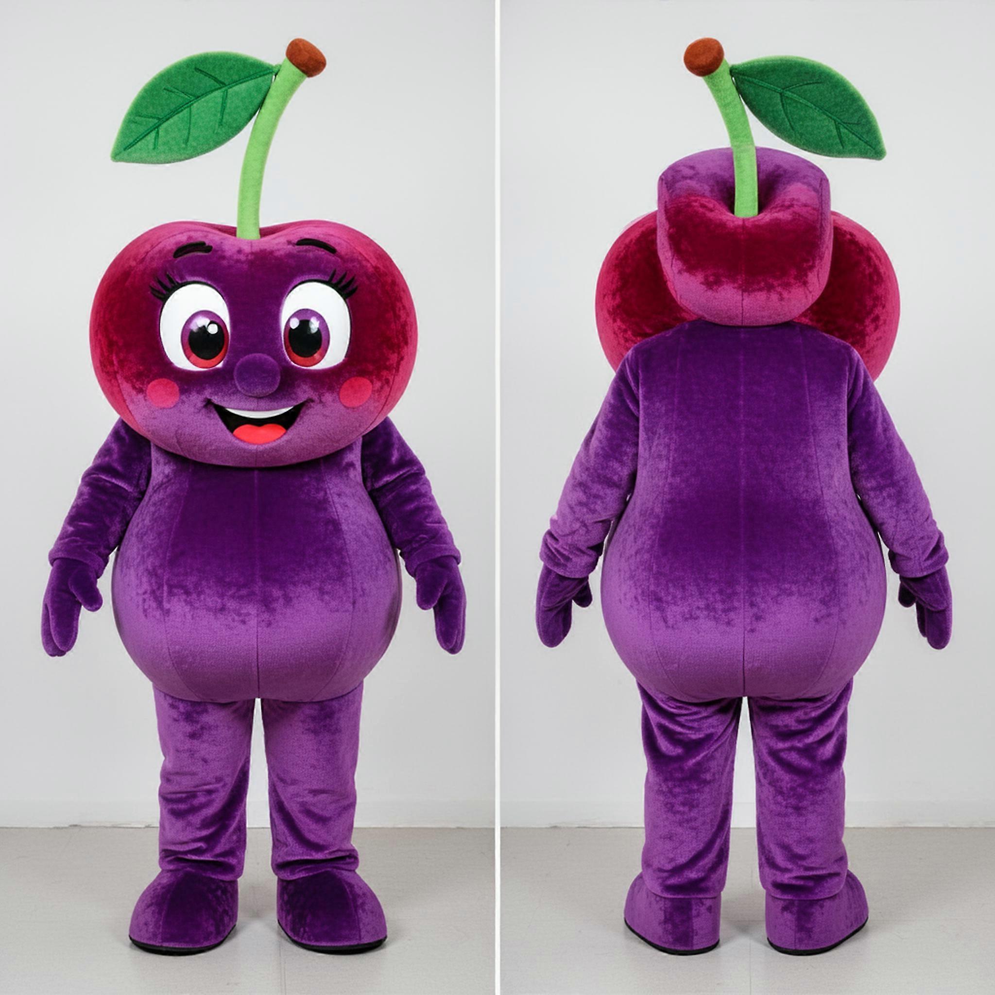 MASTICOT Vibrant Purple Round Cherry Mascot
