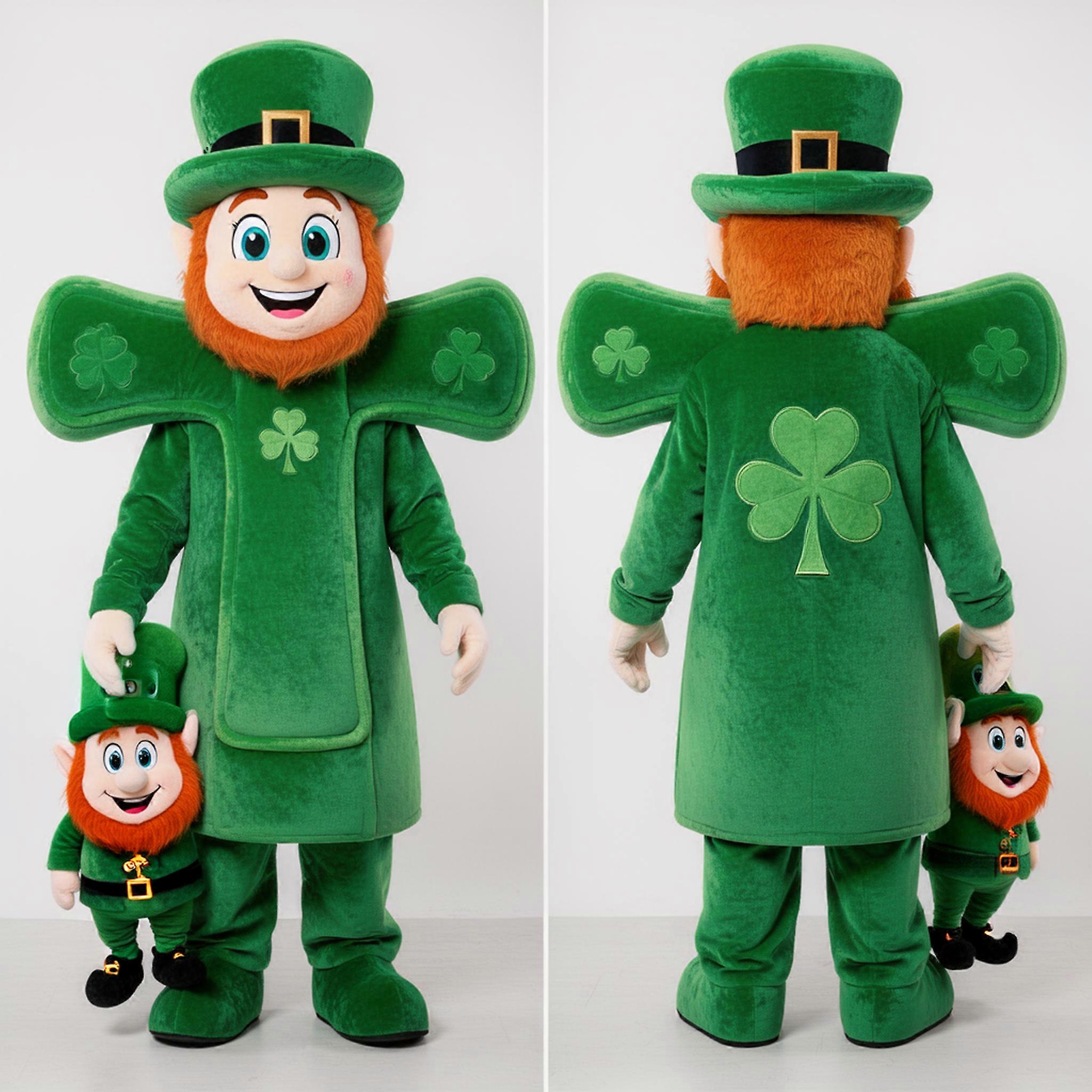 MASTICOT Emerald Green Padded Celtic Cross Mascot