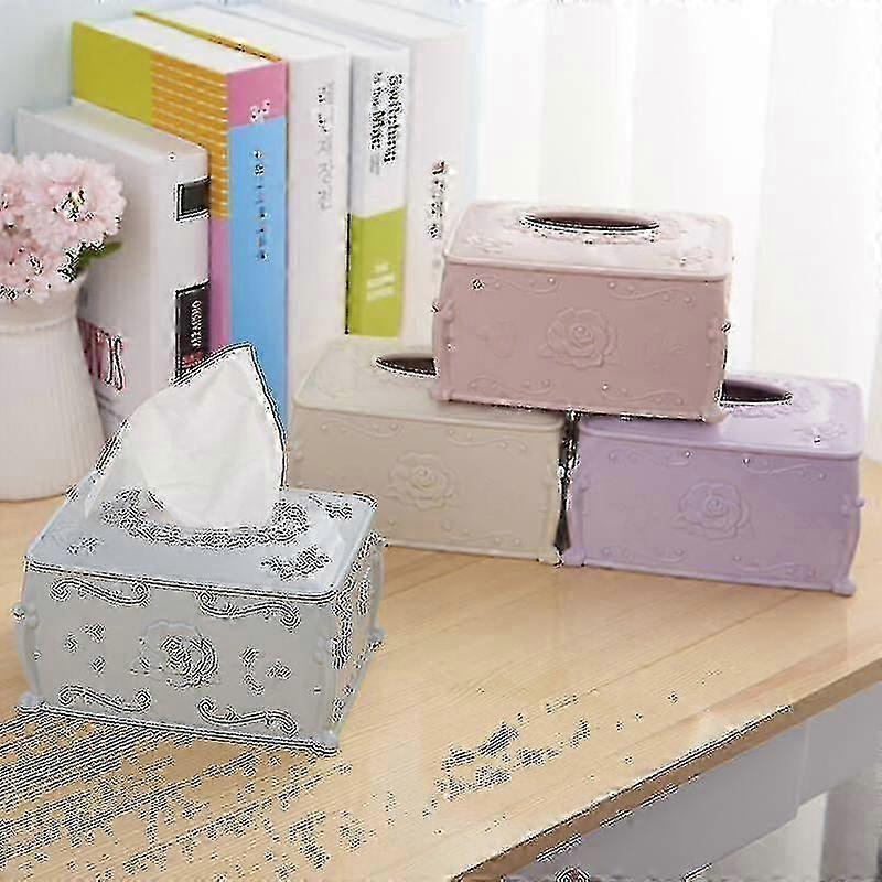 (orange)facial Tissue Holder Case Dispenser