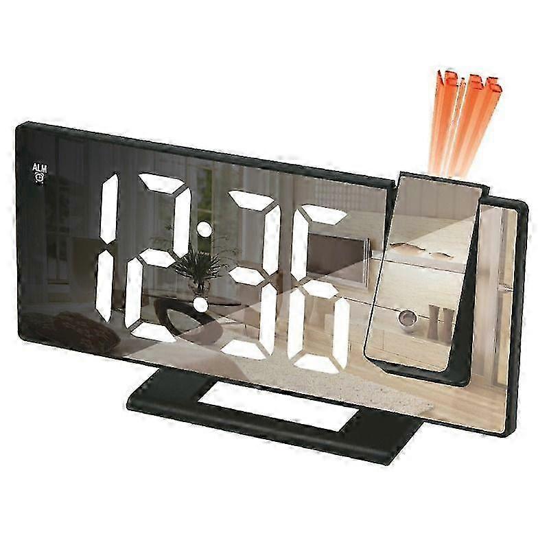 Wall Projecting Mirror Alarm Clock